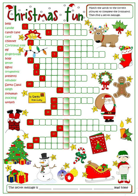 Crossword Puzzles - christmas puzzles