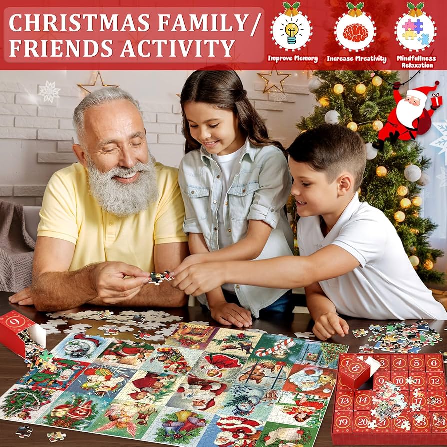 How Children Love to Play with Learning Christmas Puzzles