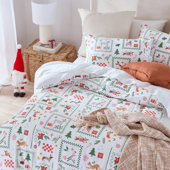 Decorating with a Christmas Quilt